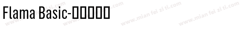 Flama Basic字体转换